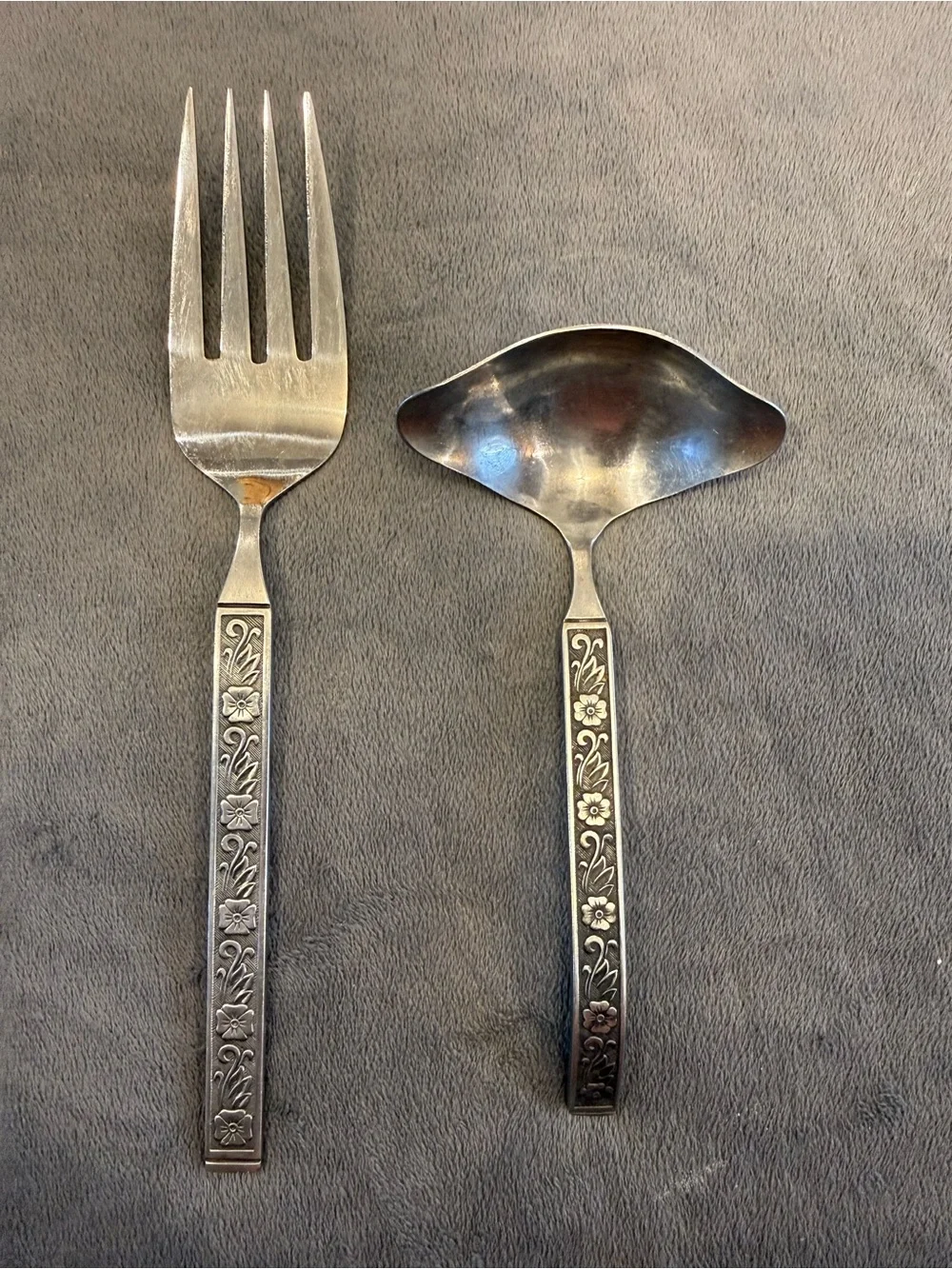 Serving Set Gold Standard Night Blossom Stainless Steel Vintage Cutlery